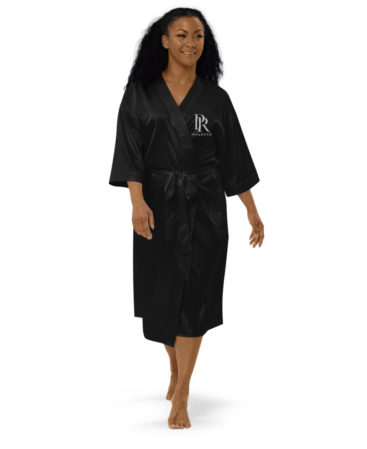 Satin robe