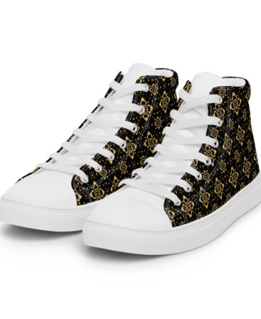 Men’s high top canvas shoes