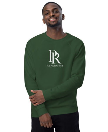 Unisex organic raglan sweatshirt