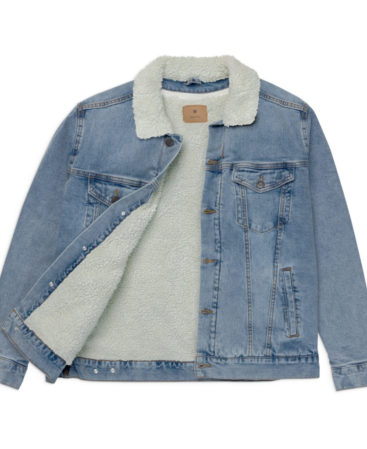 Unisex denim sherpa jacket