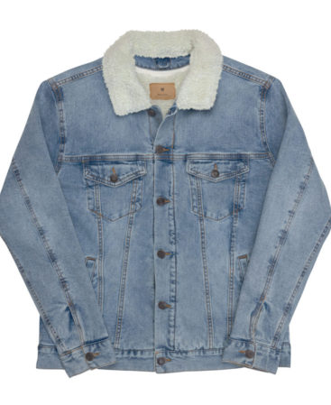 Unisex denim sherpa jacket