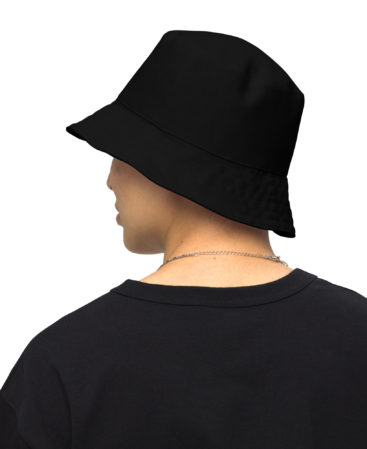 Reversible bucket hat black